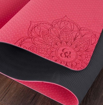 Two-color TPE Non-slip Yoga Mat Fitness Mat