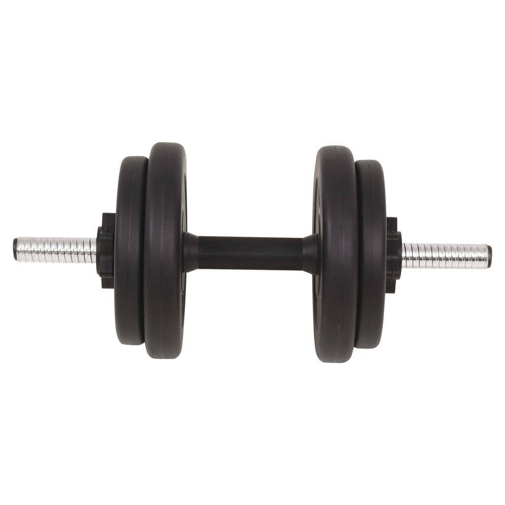 60kg vidaXL Barbell and Dumbbell Set