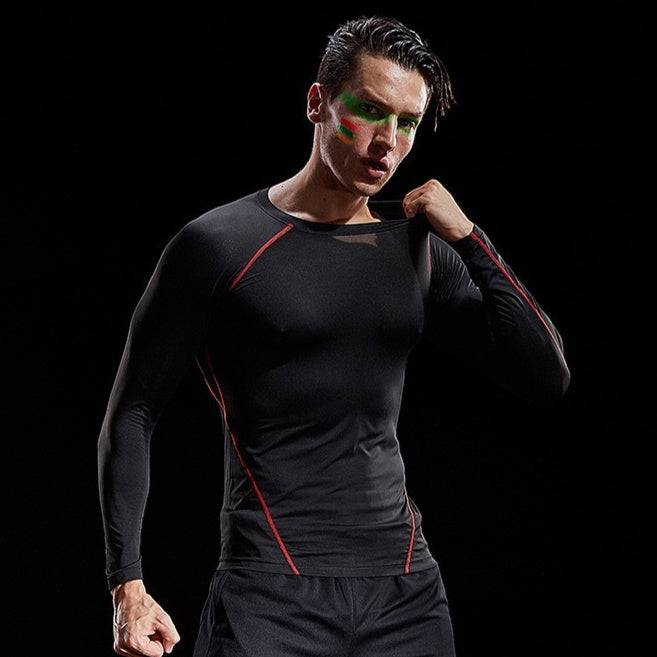 Tights Stretch Quick-drying Compressed T-shirt Long Sleeve - Workout Mania