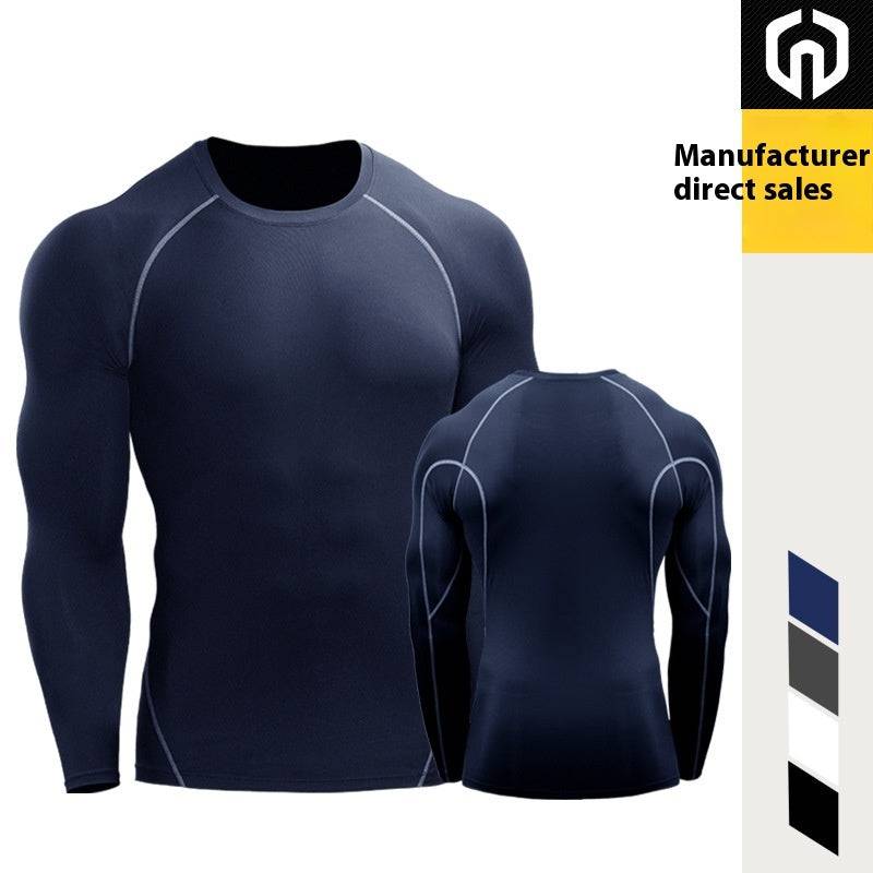 Tights Stretch Quick-drying Compressed T-shirt Long Sleeve - Workout Mania