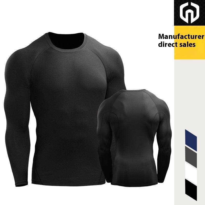 Tights Stretch Quick-drying Compressed T-shirt Long Sleeve - Workout Mania