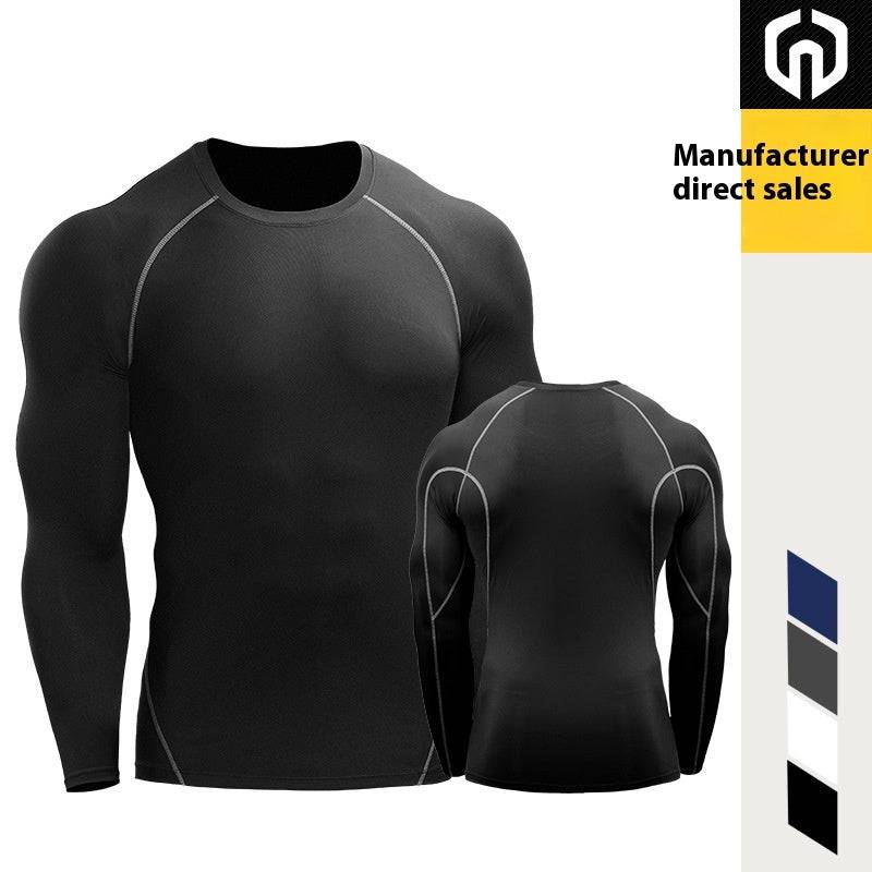 Tights Stretch Quick-drying Compressed T-shirt Long Sleeve - Workout Mania