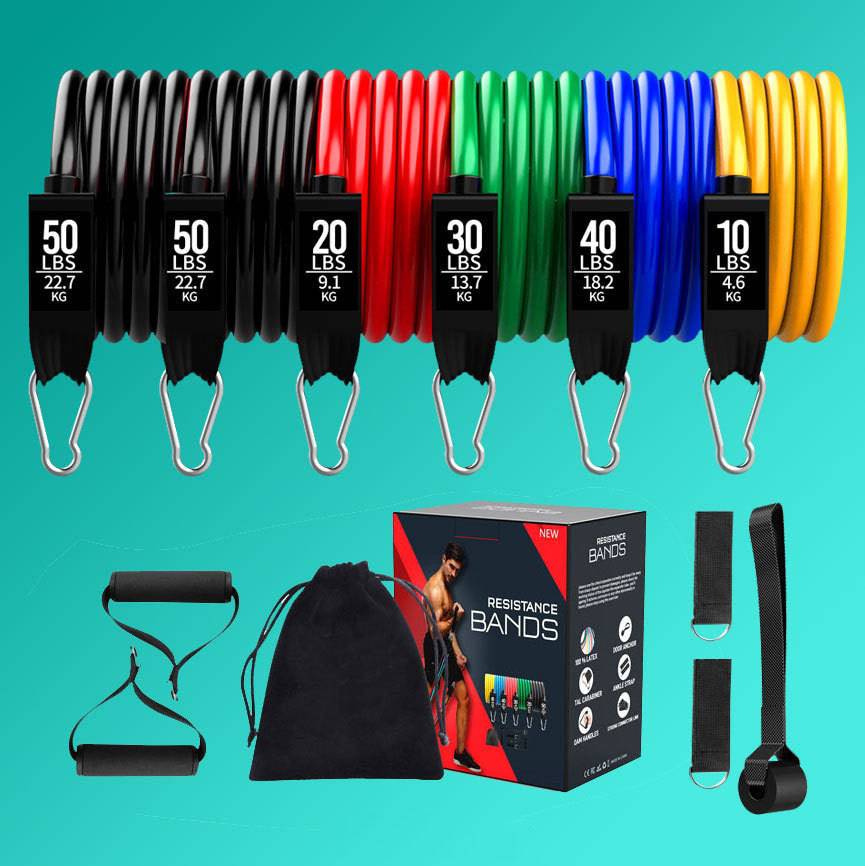 Latex Pull Rope Exercises Resistance Bands for Yoga and Strength Training - Workout Mania