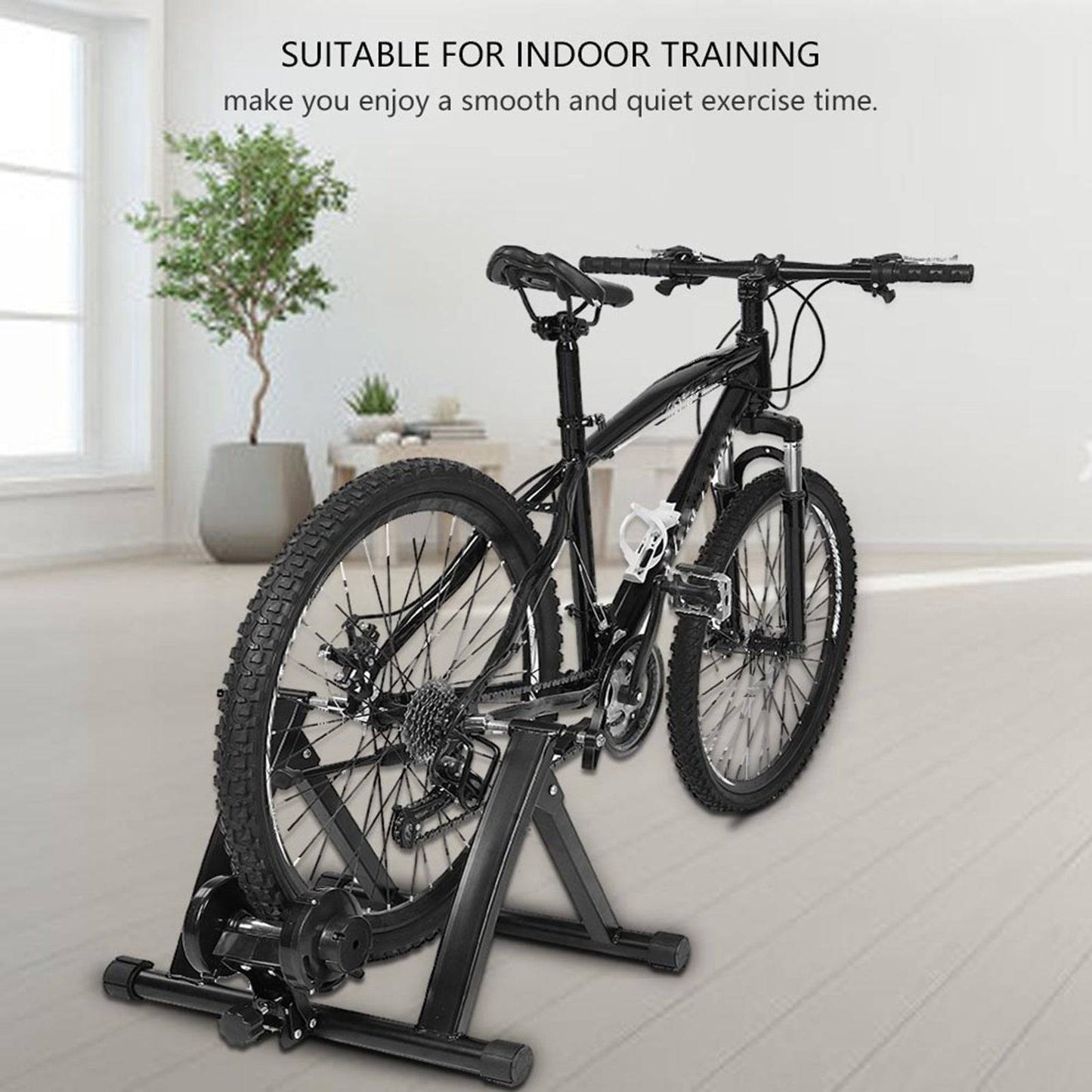 Foldable Indoor Resistance Bicycle Training Stand - Workout Mania