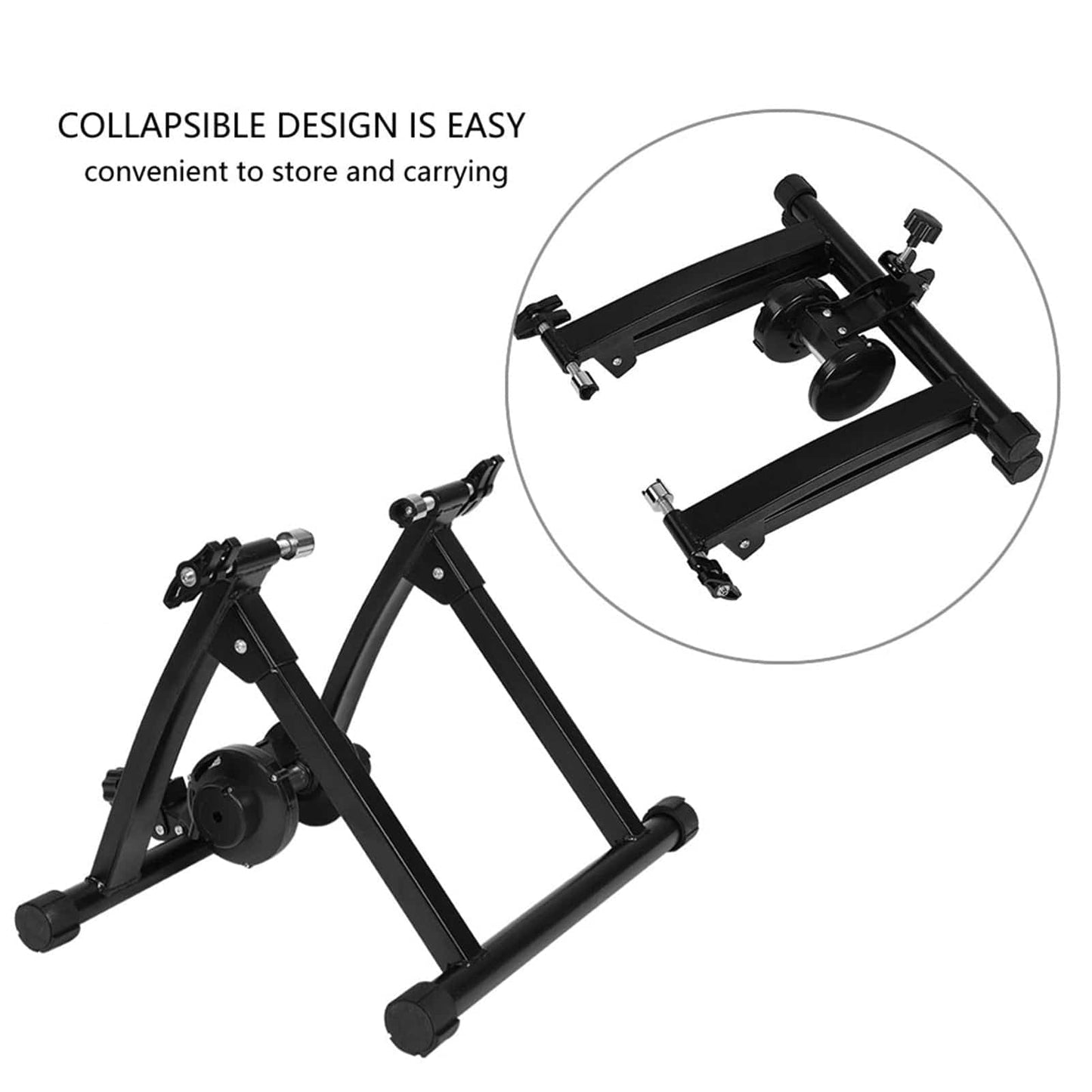 Foldable Indoor Resistance Bicycle Training Stand - Workout Mania