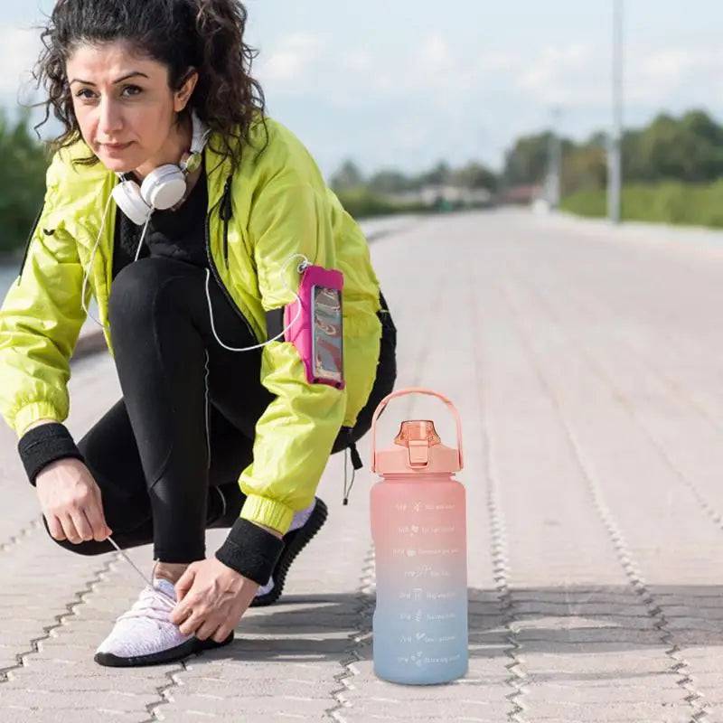 Motivational Sports 2L Water Bottle - Workout Mania