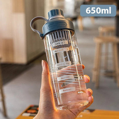 The Large Capacity Water Bottle With Tea Divider Plastic Water Cup - Workout Mania