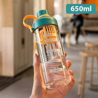 The Large Capacity Water Bottle With Tea Divider Plastic Water Cup - Workout Mania