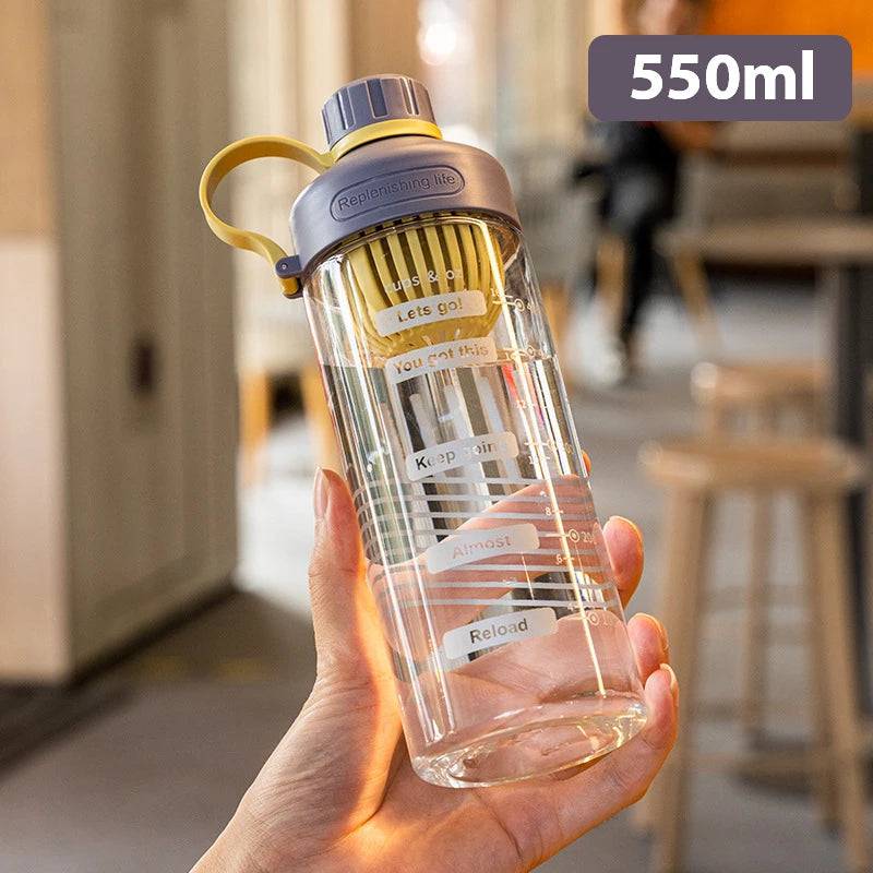 The Large Capacity Water Bottle With Tea Divider Plastic Water Cup - Workout Mania